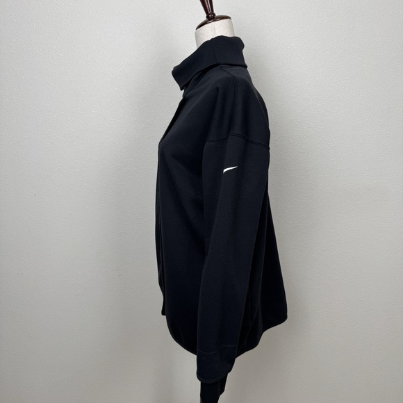 Nike Dri-Fit Maternity Sweatshirt Womens Small Black Pullover Split Front Sporty - Picture 9 of 14